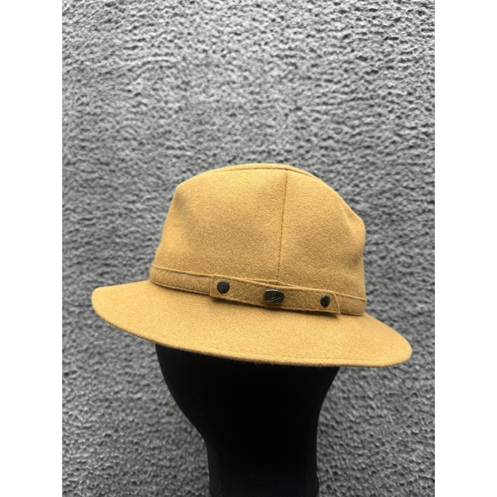 Borsalino Rain Proof Line Waterproof Felt Fedora Hat Tan Mens Size 7 1/4